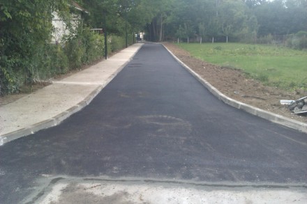 creation d'une chaussée VL - BATIMENT ET TRAVAUX PUBLICS